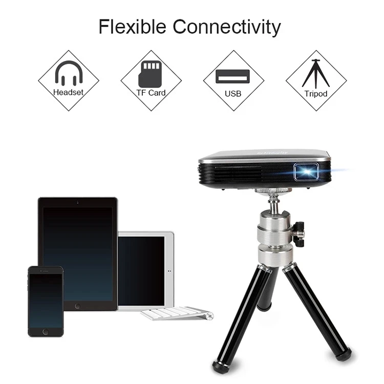 Popular Trending Multimedia Linux System P6 Mini Projector Full Hd Adjust Len Play Phone Mirroring Por   Projector P6