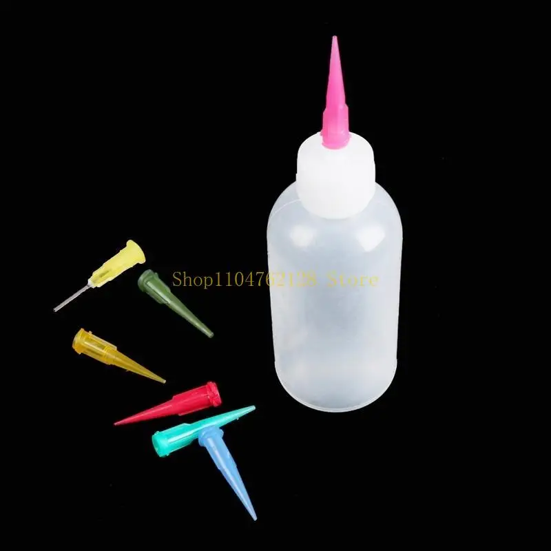 Kitchen Plastic Squeeze Bottle Refillable Condiment Container with 7 Nozzles Super Cost-Effective Baking Tool best sale