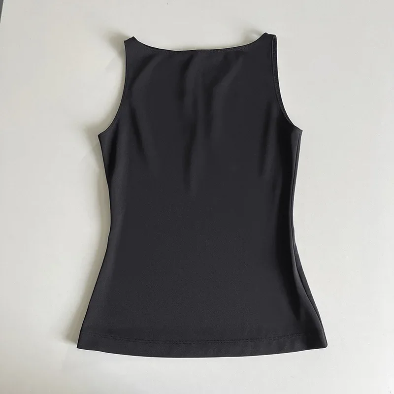 TT @-Viscose Fiber Tank Top, Comfortable and Stretchy, Not Tight, Showing Thin Top for Women\'s Elasticity