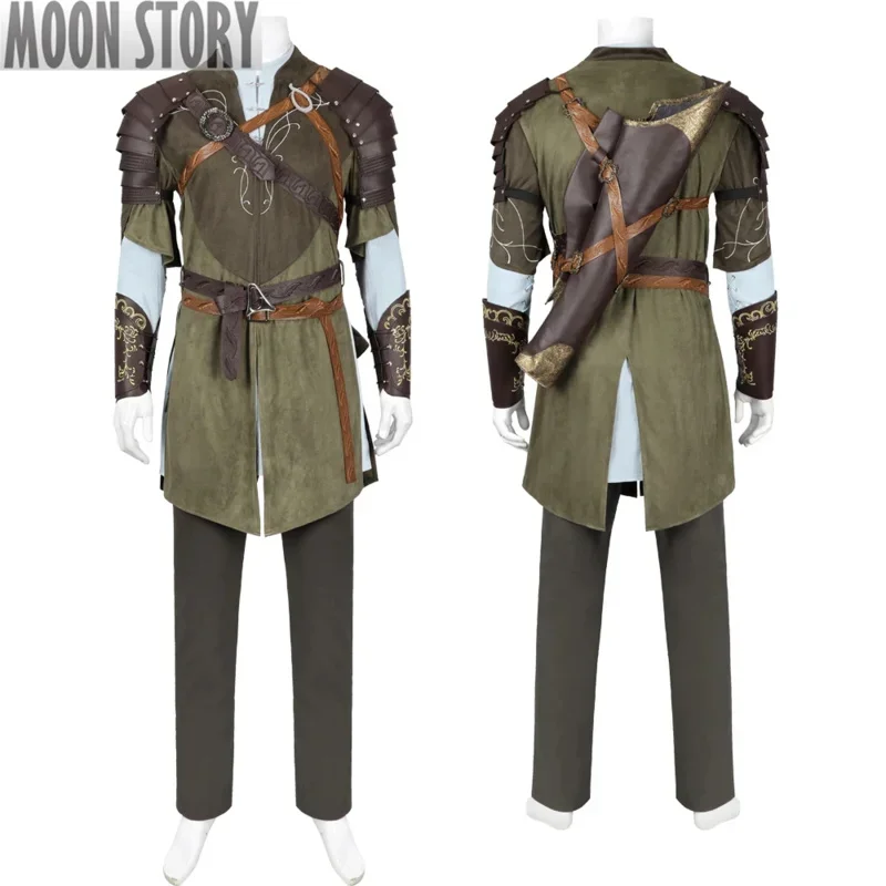 SN88 Lord of the Rings The Fellowship of the Ring Legolas Cosplay Costume The Elf Prince Full Set With Cloak%#2@