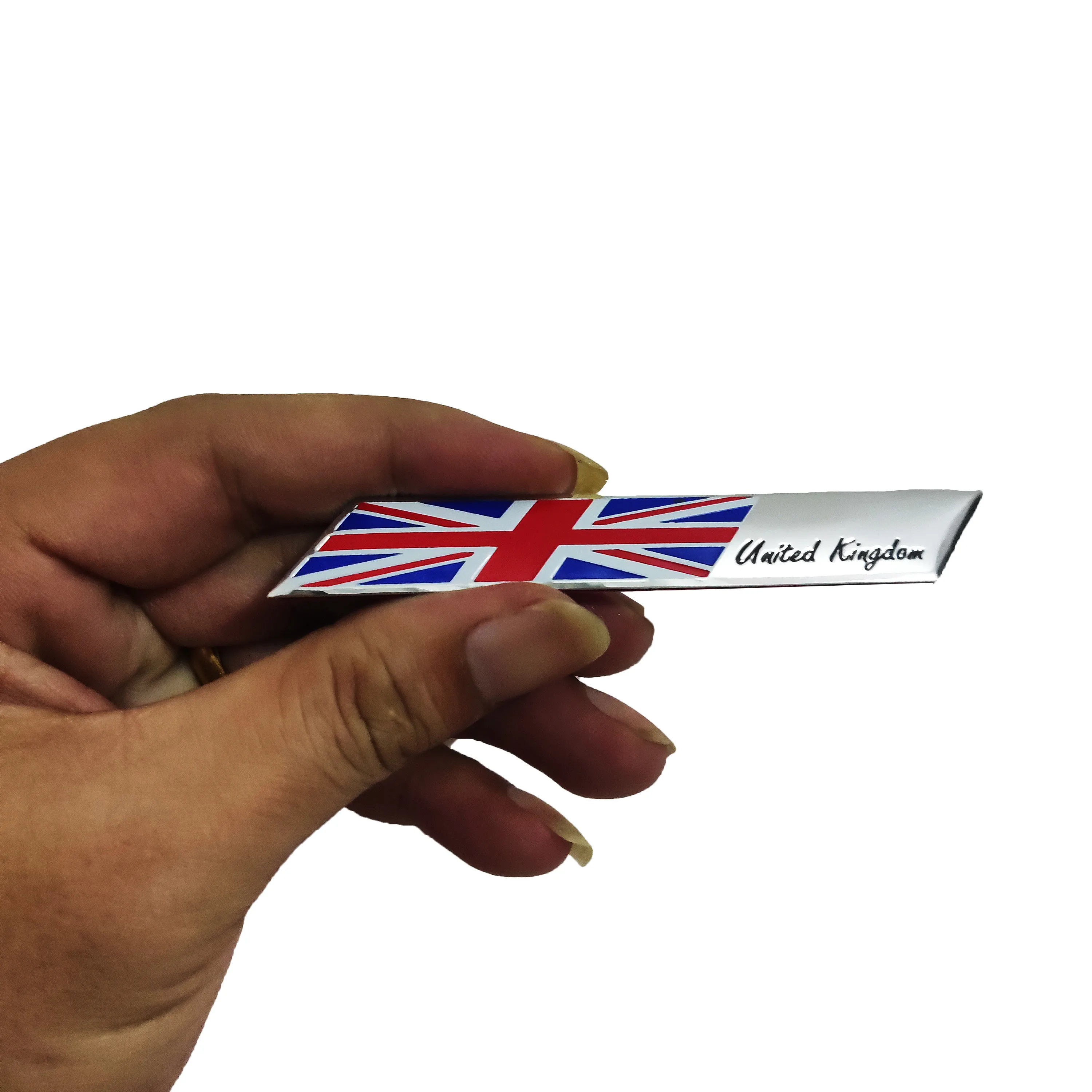 2pc Aluminum British Flag Sticker Suitable for Car Body, Bicycle, Motorcycle Luggage Case - Car Decoration Sticker The UK flag