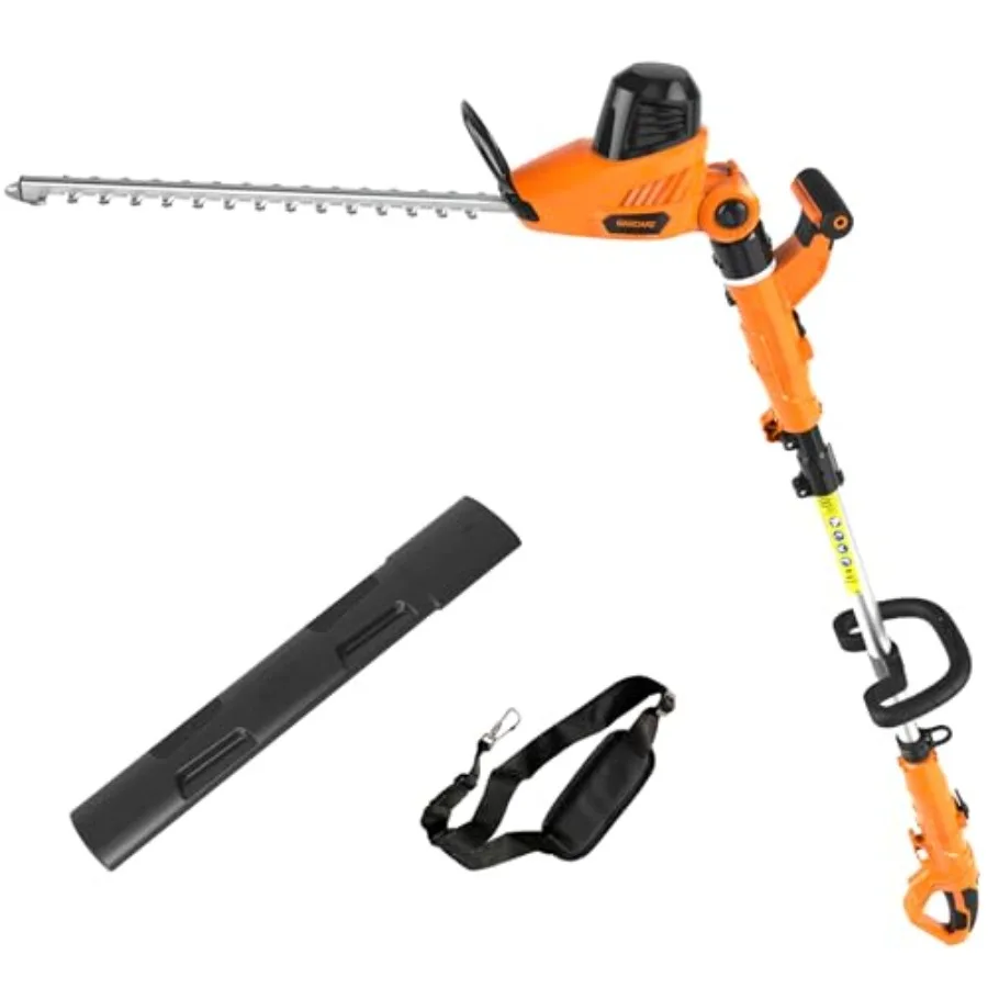 

Электрический кусторез 2-в-1 с проводом, 4.8А, на штанге, с лезвием 18 дюймов, изготовленным лазерной резкой