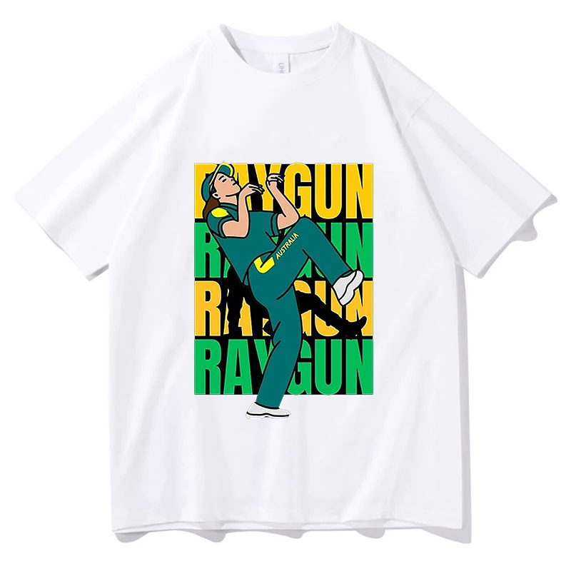 Woman Breakdancer Raygun Breakdancer T-Shirt Popular T-Shirts Short-Sleeve Y2K Funny Tops Summer Cotton O Neck Tees Streetwear