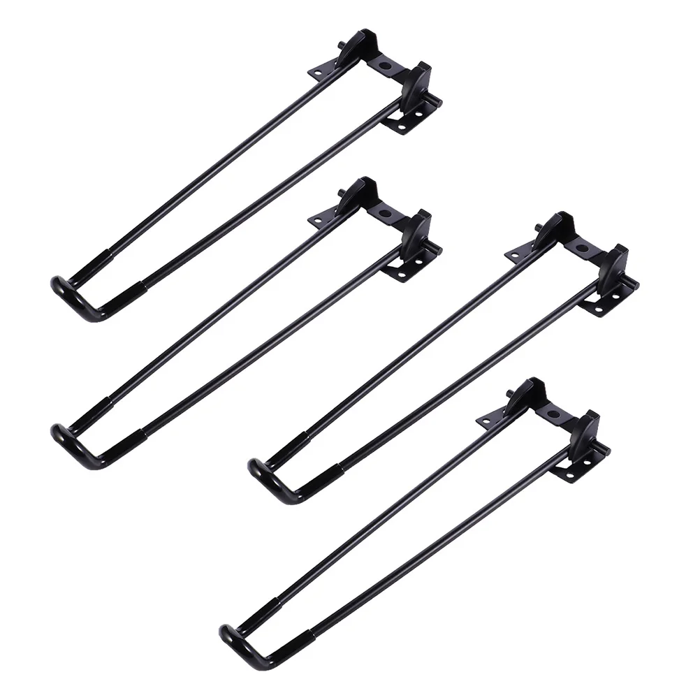 

4pcs Adjustable Table Leg Set Iron Furniture Replacement Legs for Computer Desk Sofa Table Supply with Installation Screws