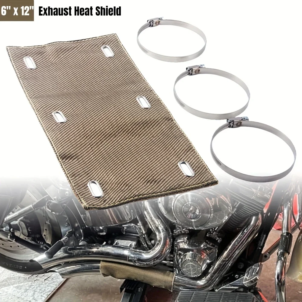 

Exhaust Heat Shield Fiberglass Sleeve Spark Plug Protective Sleeve Insulation Sleeve Automotive Exhaust Pipe Plug Protective