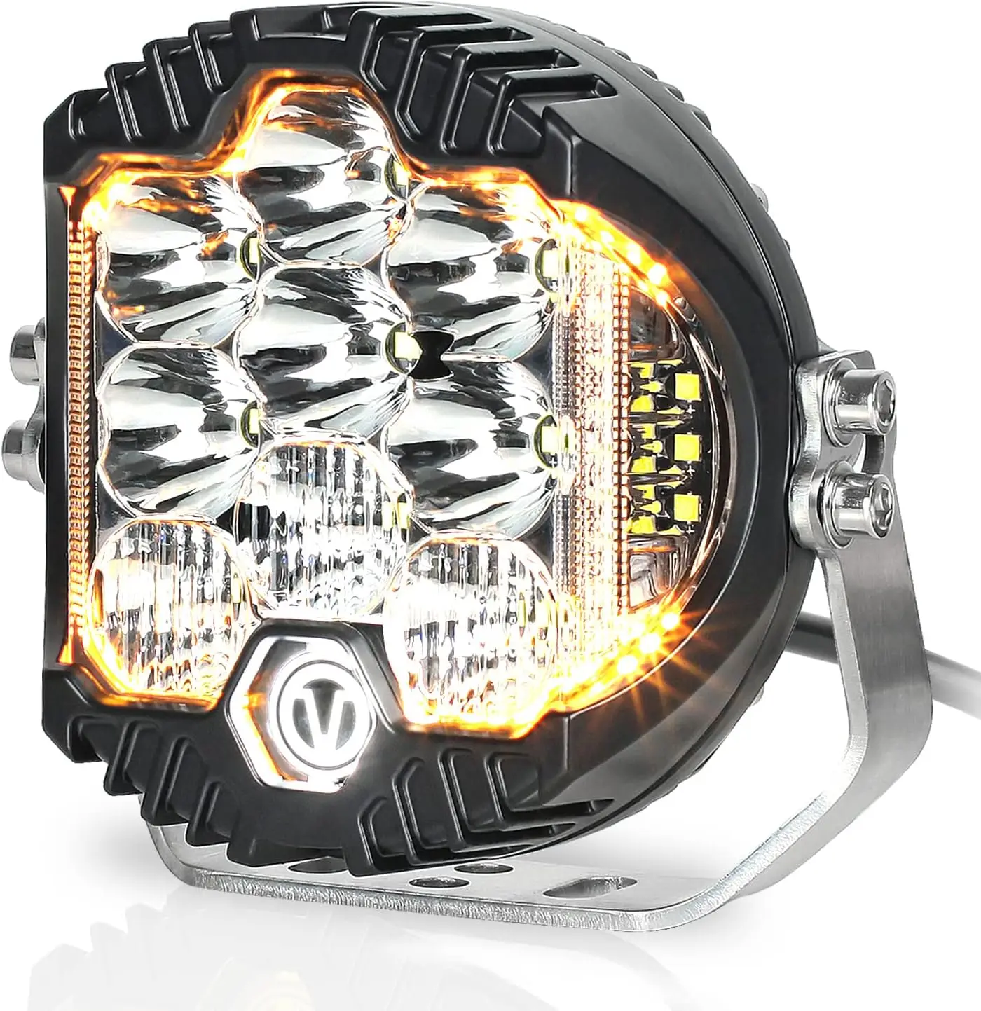 

5-дюймовая светодиодная фара 50 Вт, 5000 лм, внедорожная, IP67 водонепроницаемая, круглая, комбинированная (точечный и рассеянный свет)