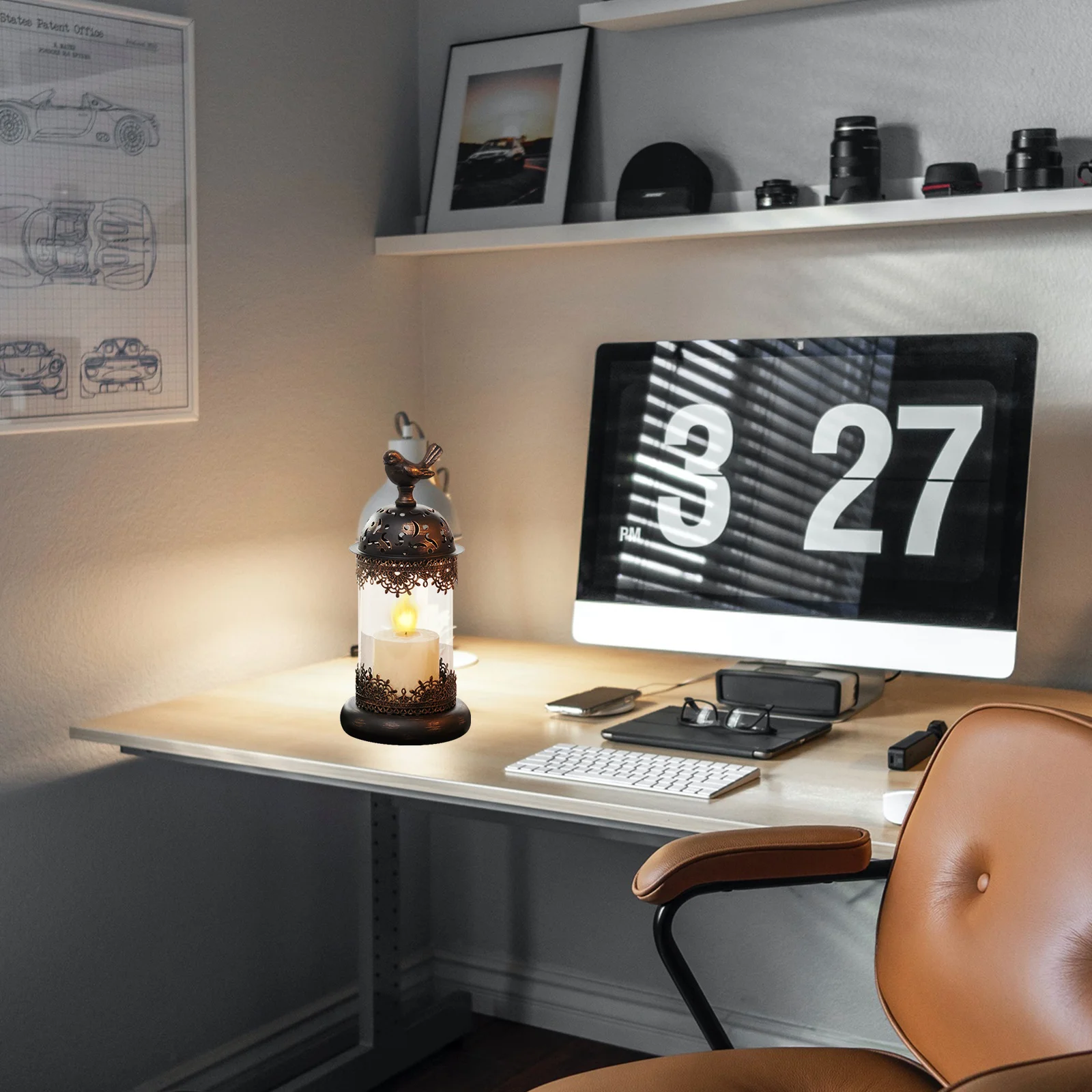 

Metal Bird Cage Holder Retro Designer Candlestick for Banquet Party Dining Table Decorative Ornament Metal Candlestick