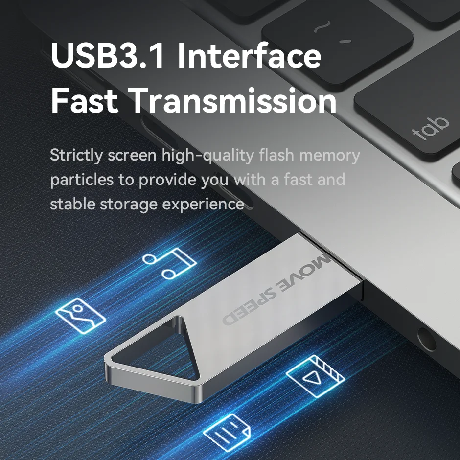 MOVESPEED USB 3.1 플래시 드라이브, 고속 펜 드라이브, 안드로이드 마이크로, PC, 자동차, TV용, 128GB, 64GB, 32GB, 150 MB/s