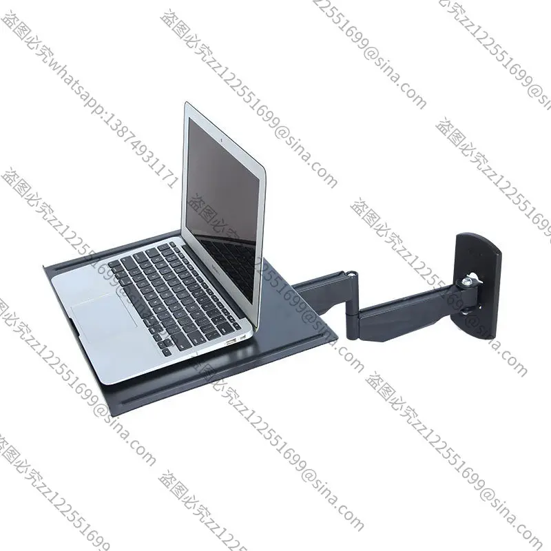 Adjustable Telescopic Wall Mount Bracket, Universal Wall Shelf for Laptop, Industrial Storage Rack & Set-Top Box