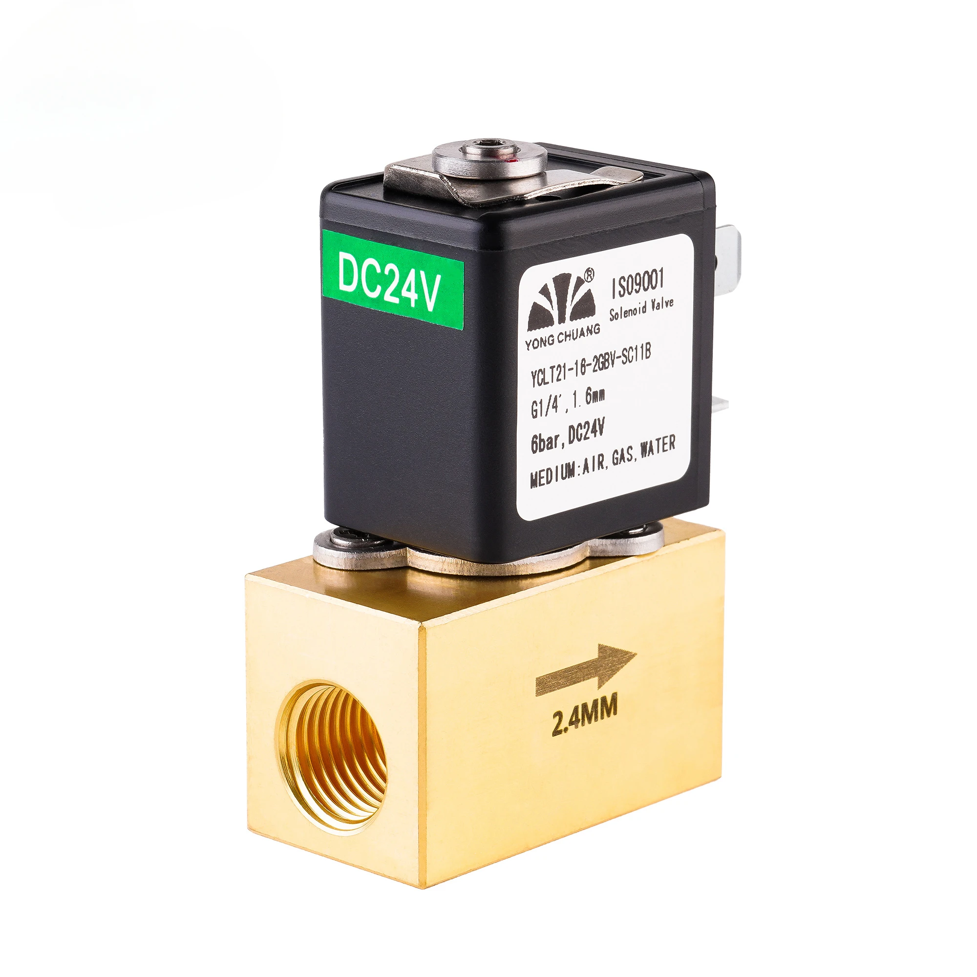 Yongchuang YCLT21 Brass Stainless Steel Medical Proportional Air Flow Modulation Control Solenoid Valve