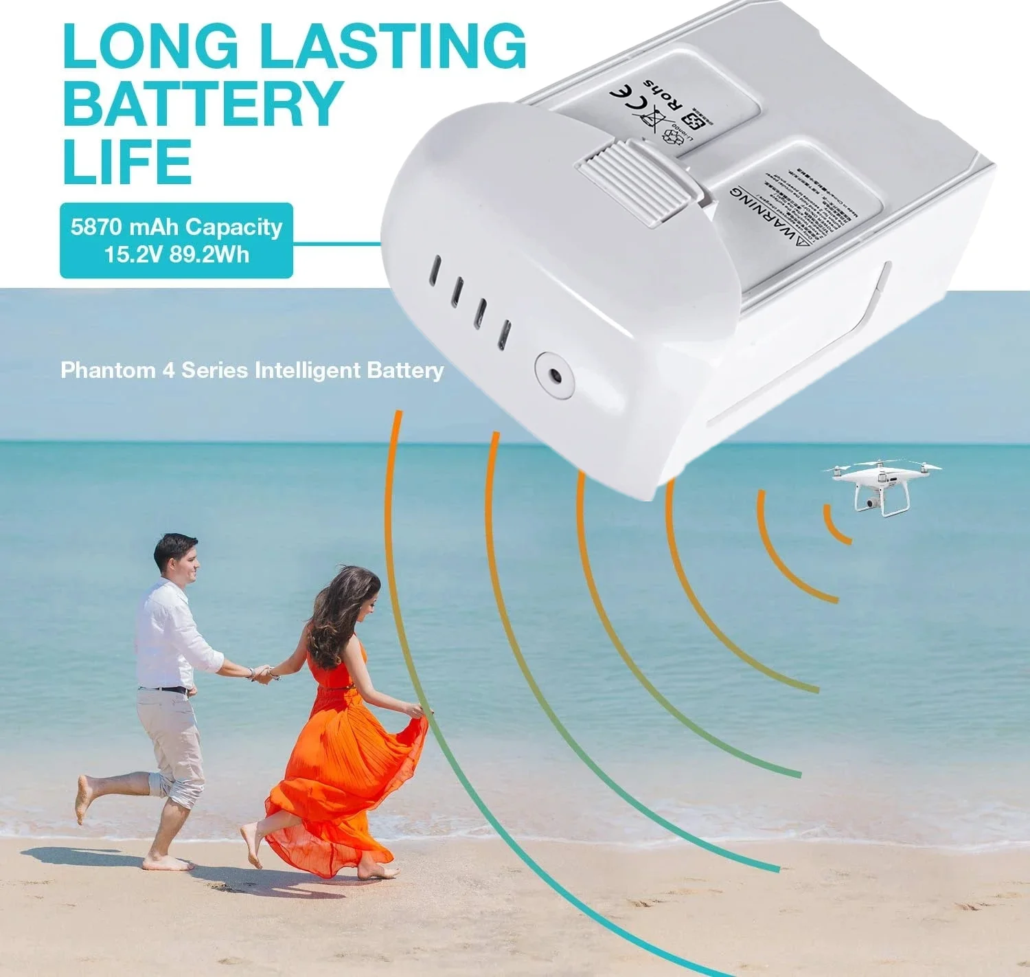 Batería Para DJI Phantom 4 para Phantom 4 Advanced/4Pro FPV Quadcopter RC Drone 15,2 V 5870mAh piezas de repuesto