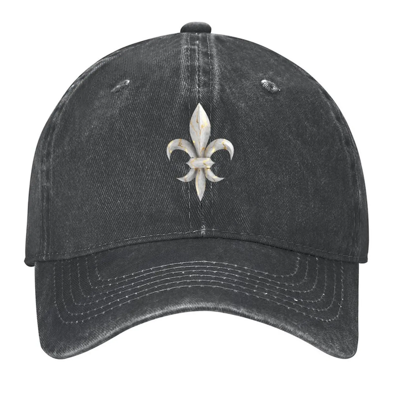 

Fleur de Lys / Fleur de Lis мрамор с золотыми венами Бейсболка Rave Bobble Hat модная бейсболка для гольфа для мужчин и женщин