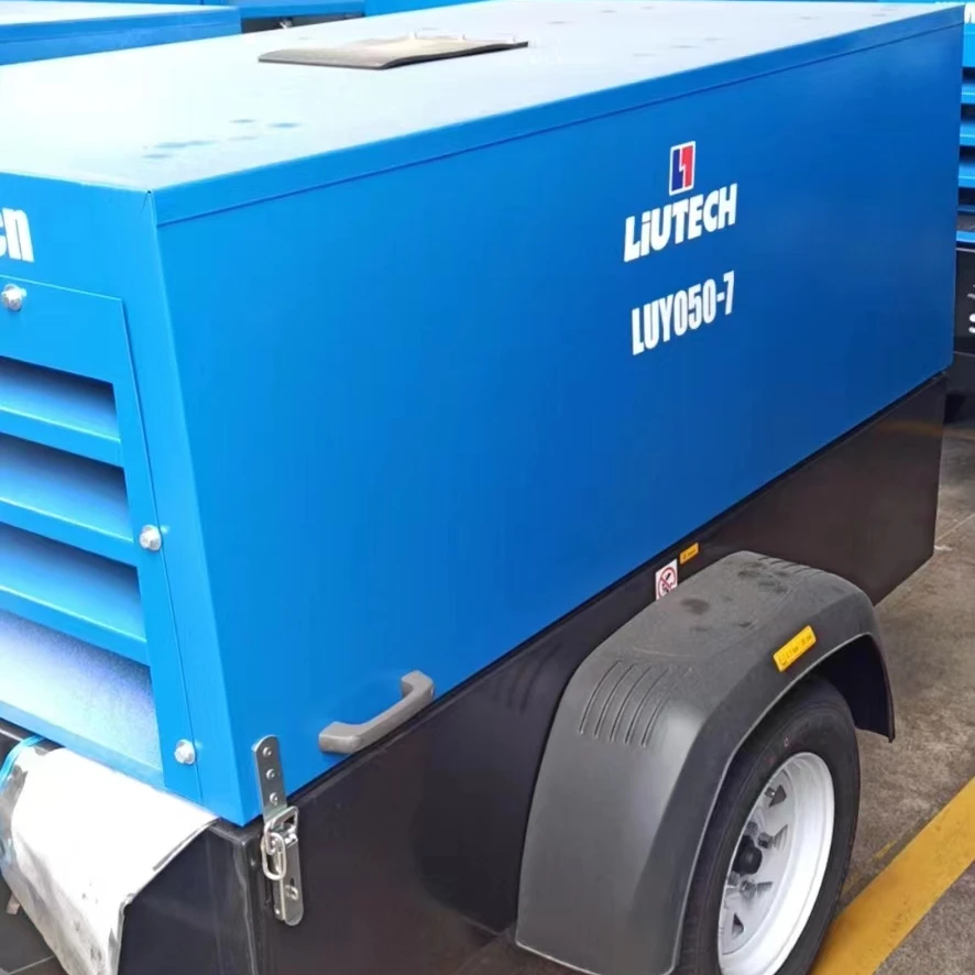 185 Cfm 5 Bar 7 M3 Compressor Screw Mobile Air Compressor h LUY 050-7