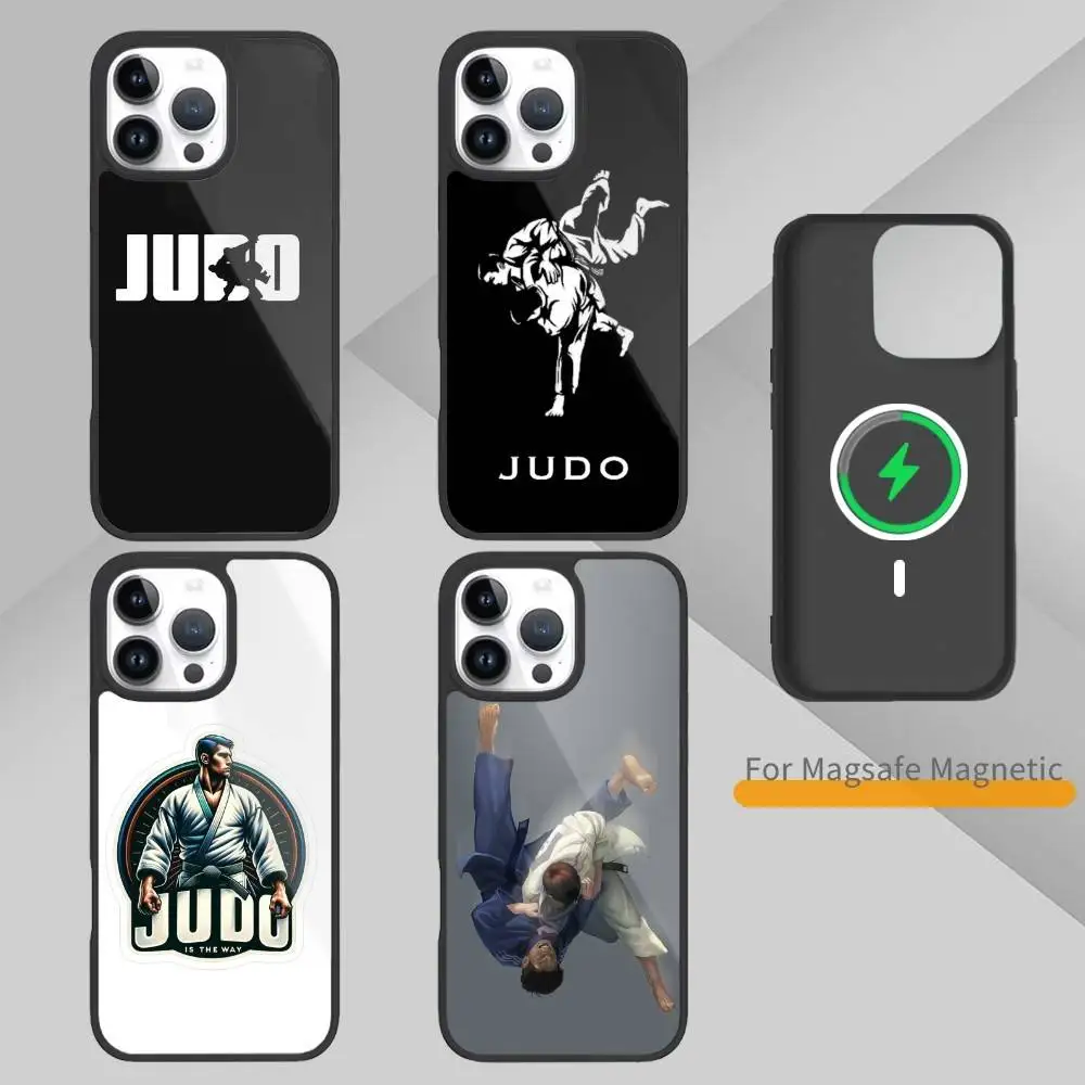 

Japanese Martial Arts J-Judo Phone Case For iPhone17,16,15,14,13 Plus,Pro Max Magnetic For Magsafe Wireless Charging