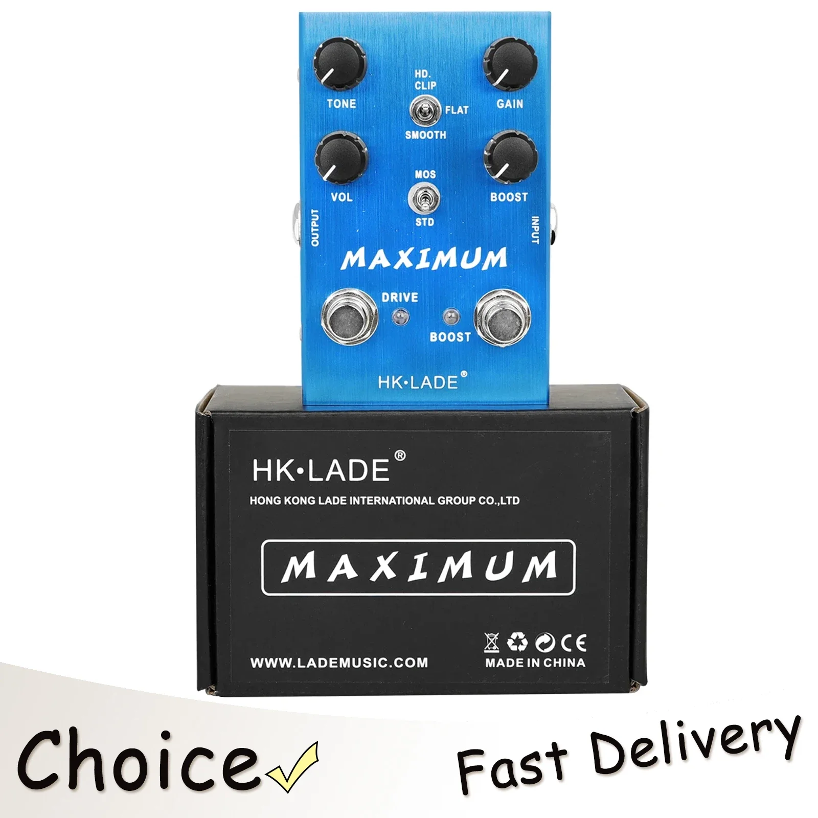 

Электрогитарная педаль эффектов SA-02 Maximum: комбинированный овердрайв и режим кроп-эффекта, True Bypass. Аксессуары для электрогитар.