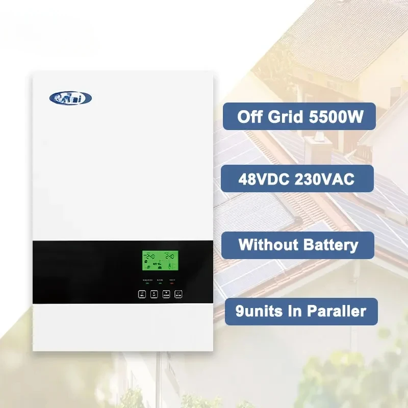 EITAI 5500w 48V Hot Sale Hybrid Solar Inverter 5.5kva Off Grid System Home Use MPPT Controller Converter Without Battery