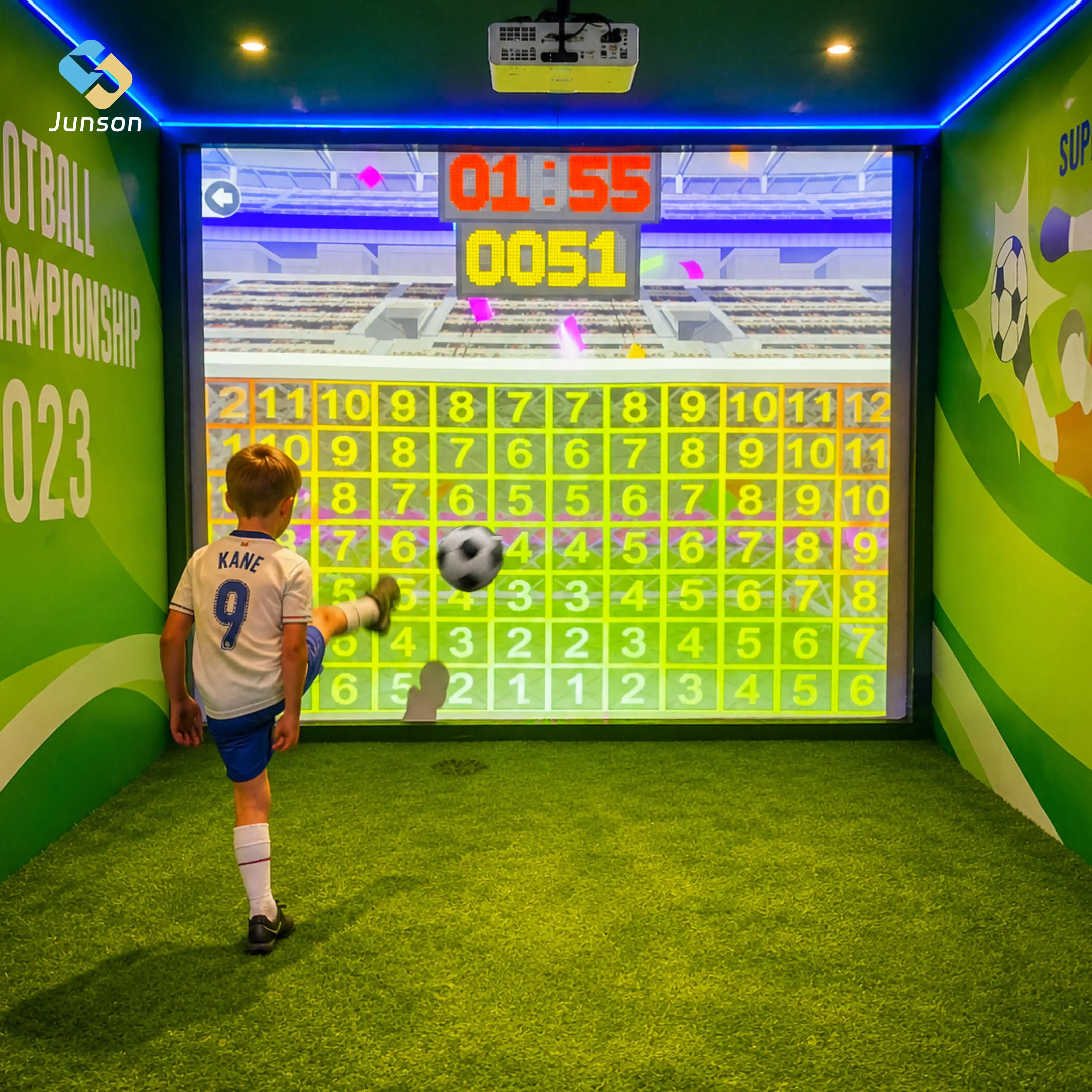 Factory Direct AR Football Game Machine, Indoor Interactive Simulator, Bulk Supply for Amusement Park & Sports Hall