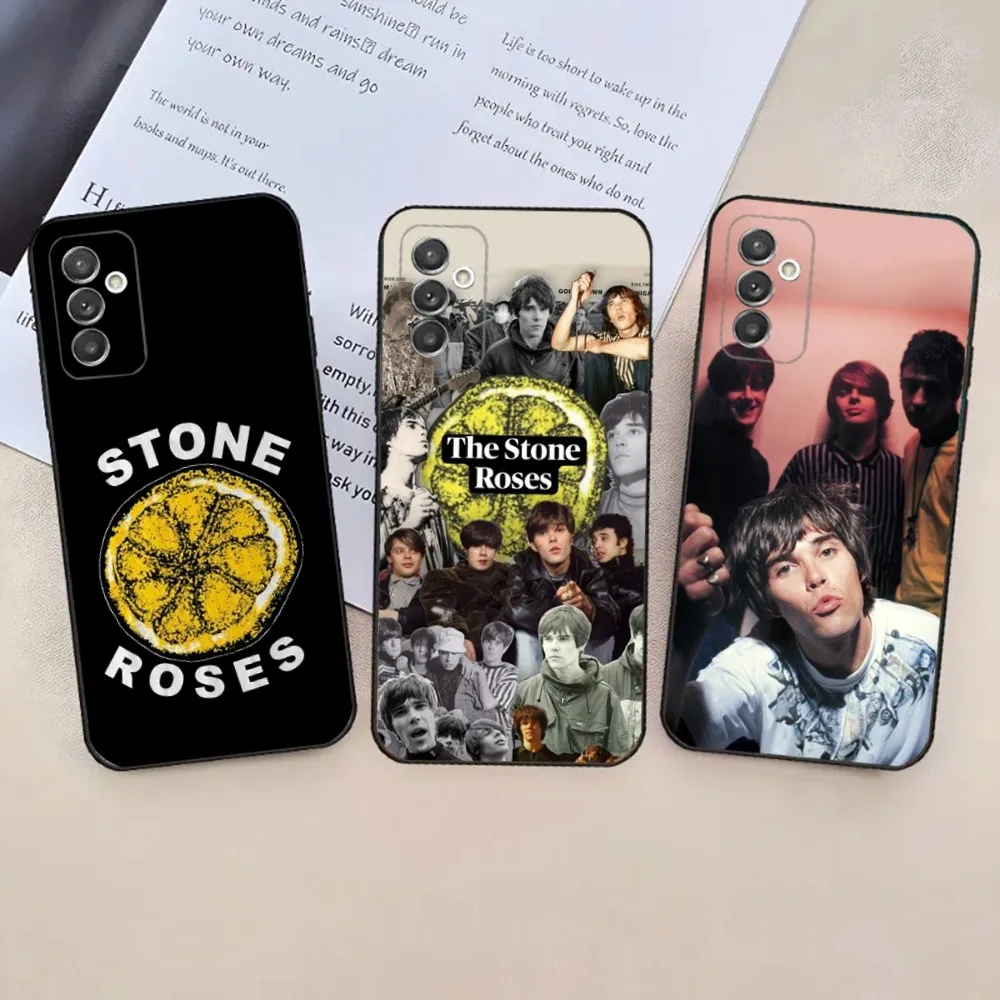 Band The S-Stone  R-RosesS Phone Case For Samsung Galaxy A20,A21s,A22,A31,A32,A52,A53,A72,73,A80,A91 Soft Black Phone Cover