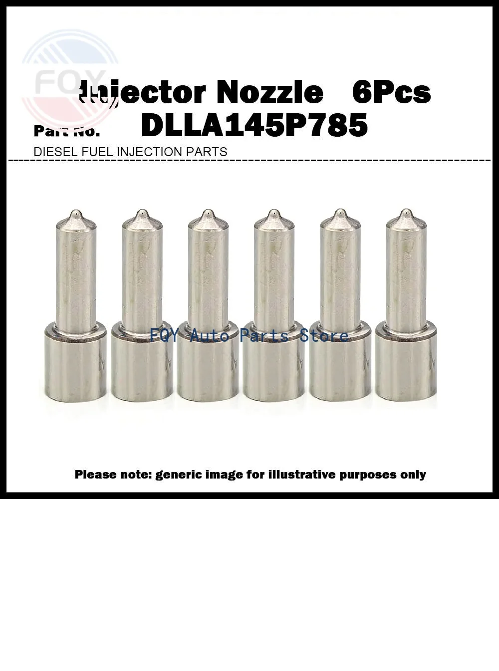 

6X For Volvo PENTA 3827030 0432191509 KBEL98P74 High Quality Fuel Injector Nozzle DLLA145P785