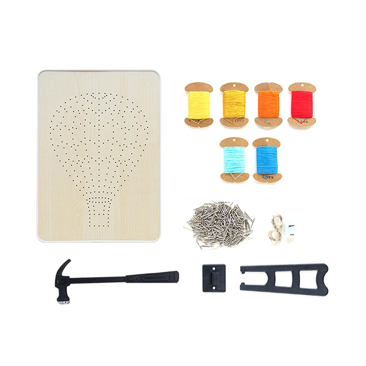 String Art Kit with LED Light Crafts Kit for Adults and Kids DIY String Art with All Necessary Accessories and Frame