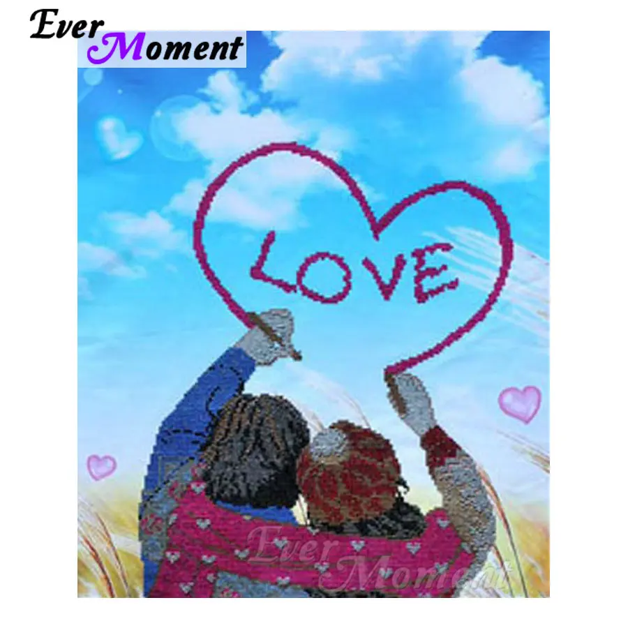 

Алмазная картина Ever Moment, люди, вышивка крестиком, 5D DIY, полная квадратная круглая дрель, алмазная вышивка, мозаика, домашний подарок ASF1302