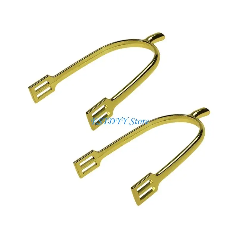 

G6DE 1 Pair Mens English Riding Spurs with Ergonomic Design Zincs Alloy Materials Corrosions Resistant Equestrians Gear