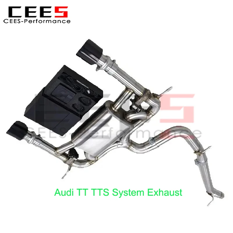 

CEES Sport Valvetronic System Exhaust Car Pipe Muffler for Audi TT TTS 2.0T 2015-2019 Stainless Ste AWD Quattro Version