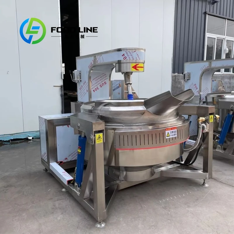 

Automatic Planetary Mixing Soybean Sauce Stir-Fry Cooking Jacket Kettle Quick Cooking Equipment with Quick Stir-Frying Device