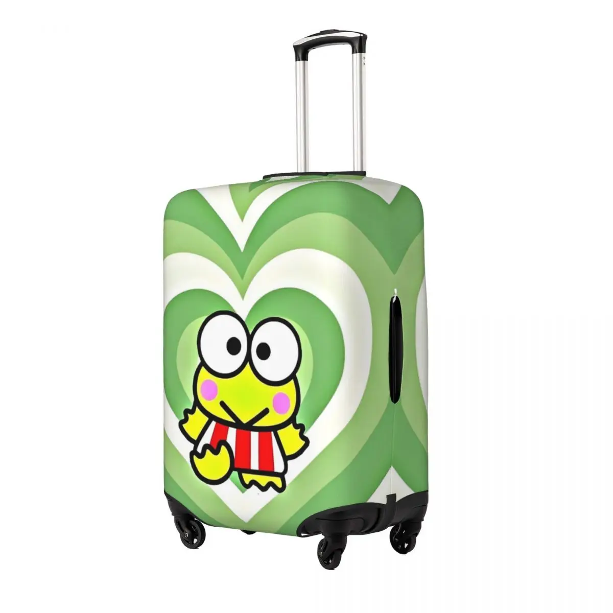 MINISO Keroppi Cartoon Suitcase Cover Flight Fun Luggage Accesories Cruise Trip Protection