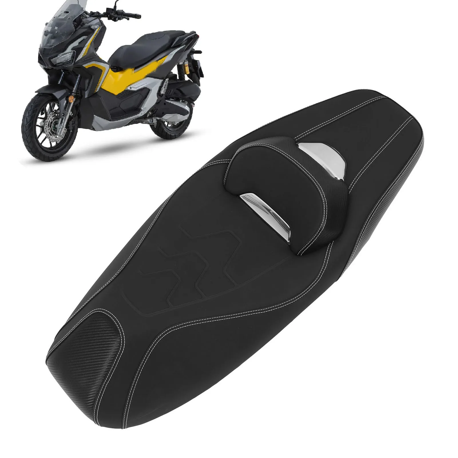 

For Honda ADV160 ADV 160 2021-2024 Motorcycle One Piece Seat Shock Absorption Front Driver Rear Passenger Seat Cushion