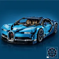In Stock New Technical Bricks Blue Supercar Sports Car Sets Model Building Blocks Toysmo for Children Birthdays Gifts for Boy