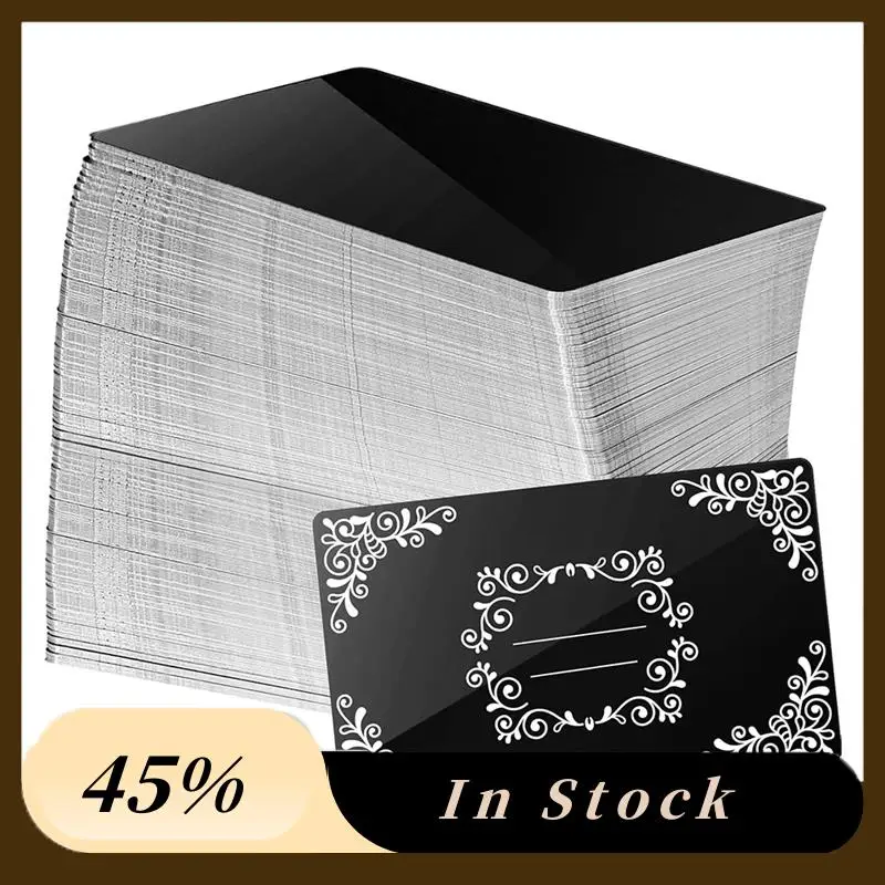 

A78K Новинка 180 шт. Заготовки для гравировки металла Красочный алюминиевый лист Лазерная гравировка Визитная карточка Гравировка DIY Подарочные карты