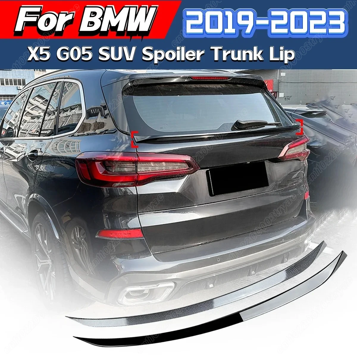 

For BMW X5 G05 SUV 2019 2020 2021 2022 2023 Car Trunk Spoiler Body Kit Rear Separation Lip Flow Fender Modification Accessories