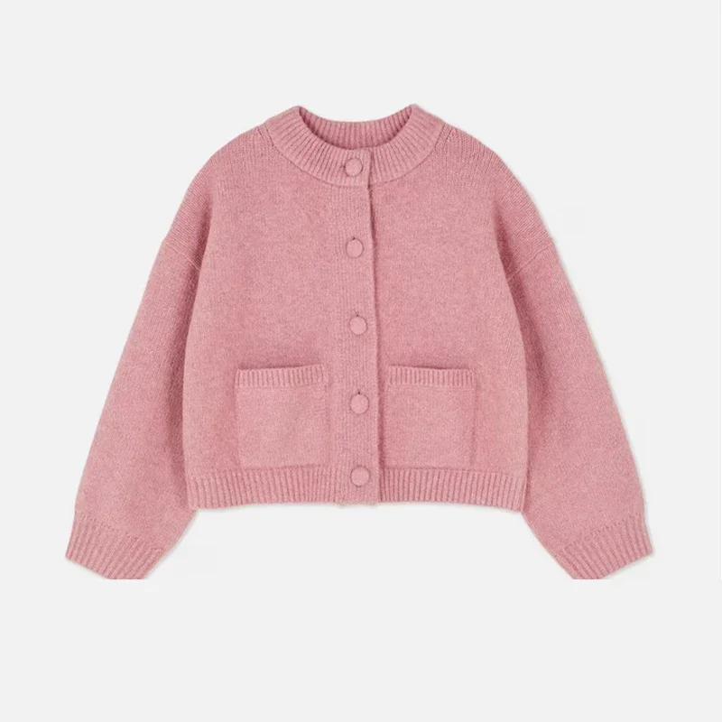 Elegant Knit Solid Women Cardigan O Neck Full Sleeve Single Breasted All-match Pocket Lady Jacket 2026 Spring Female Knitwear 20 Sb216a589861c4e2f927caf60616d2196g