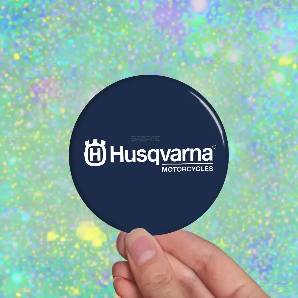 H-Husqvarnas Logo 58mm Animals Funny Brooches Badge Backpack Clothes Gift Accessory view 5