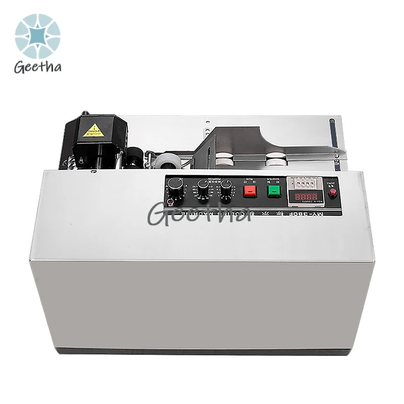 10-25mm Thickness Coding Machine 380F Produce Solid Dry Ink Roll Coding Card Bag Date Printer Machine