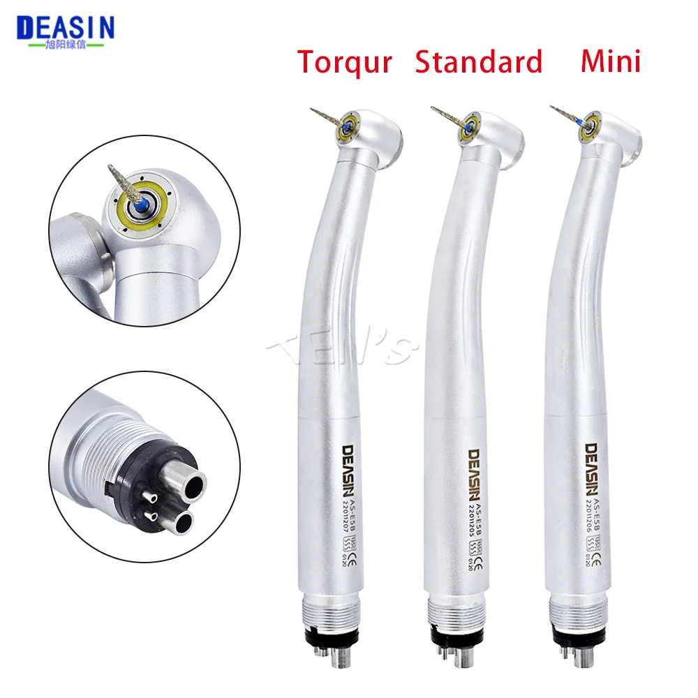 Dental High Speed  LED 5 Water Sprays Ceramic Push Button  E-generator Shadowless handpiece  2/4 Holes Dentaistry Tools