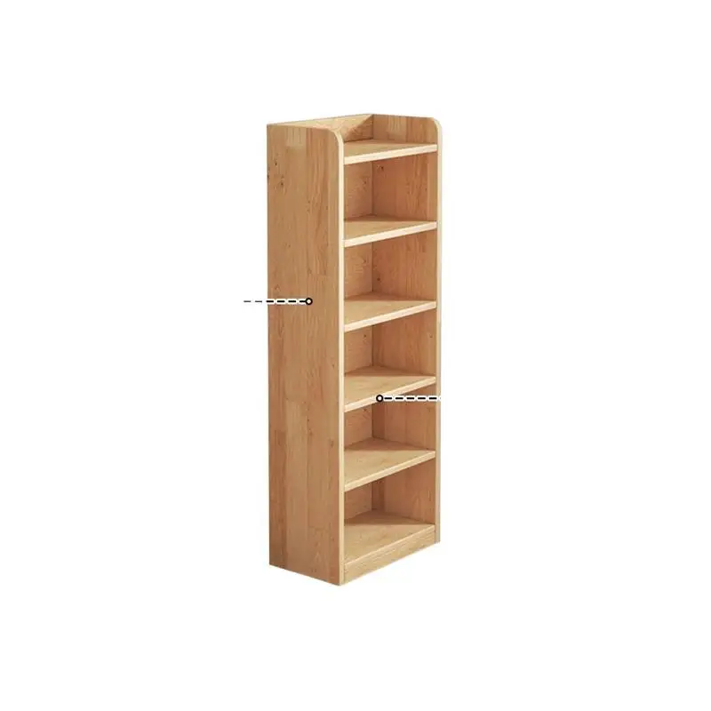 

Pure solid wood bookshelf floor-to-ceiling shelf integrated wall cabinet locker children and students home bookcase storage cabi