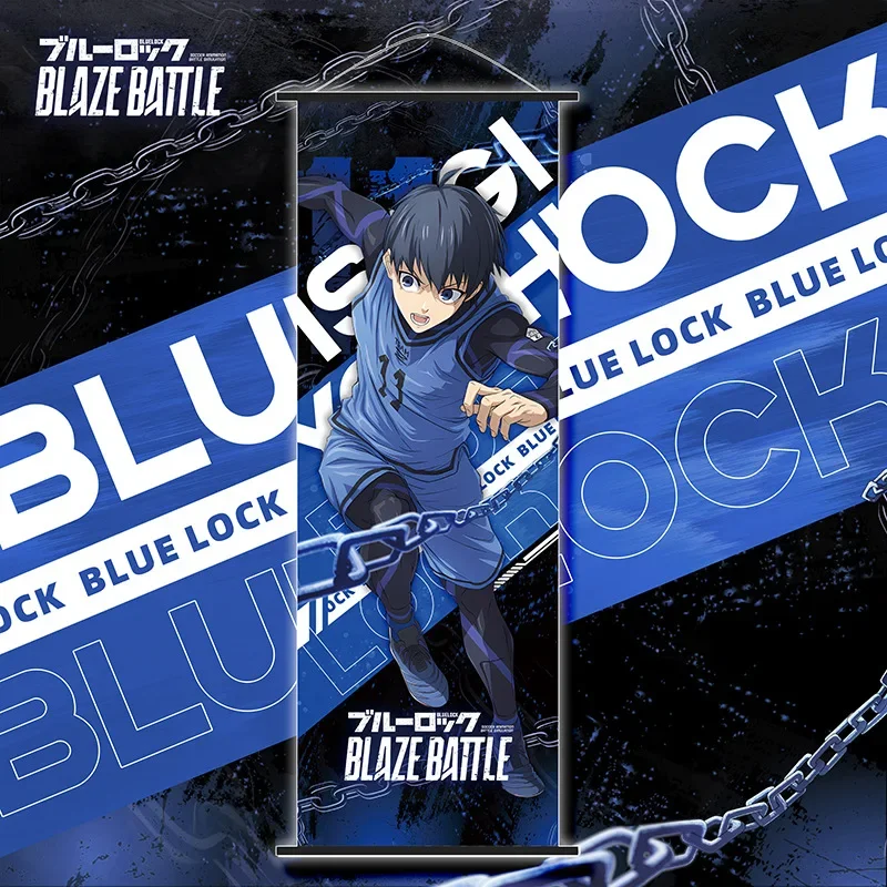 BLUE LOCK Wandrolle Lange Rolle Tapete Cartoon Bachira Meguru Poster Anime-Merchandise Urlaubsgeschenk Trendiges Sammlerstück