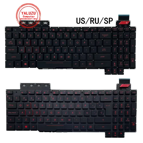 US/RU/SP nuevo teclado de ordenador portátil para ASUS FX503 FX503V/VM FX503VD FX63 FX63V FX63VD FX63VM FZ63 FZ63V ZX63V ZX63VE GL503 GL503V/VS