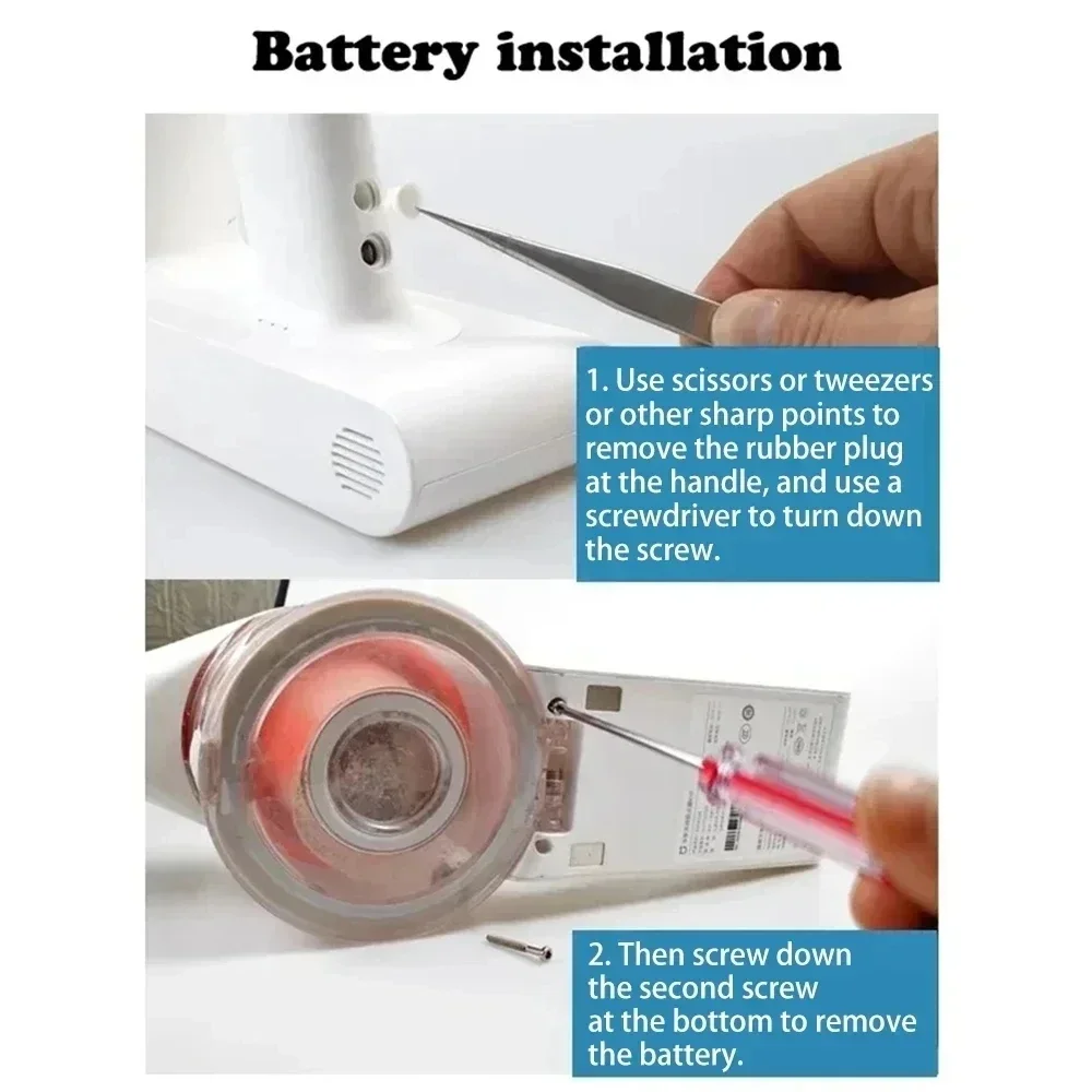 Batería de repuesto P2017-7S1P-BMA para aspiradora inalámbrica Xiaomi MIJIA K10 baterías de máquina de barrido y fregado