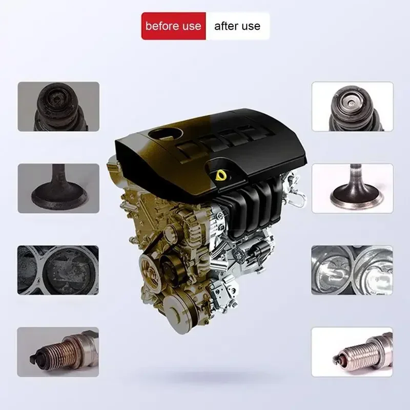 65ML Gasoline Injector Cleaner Remove Engine Carbon Deposit Increase Power in Oil Ethanol Fuel Saver Gas Oil Additive Car Fuel