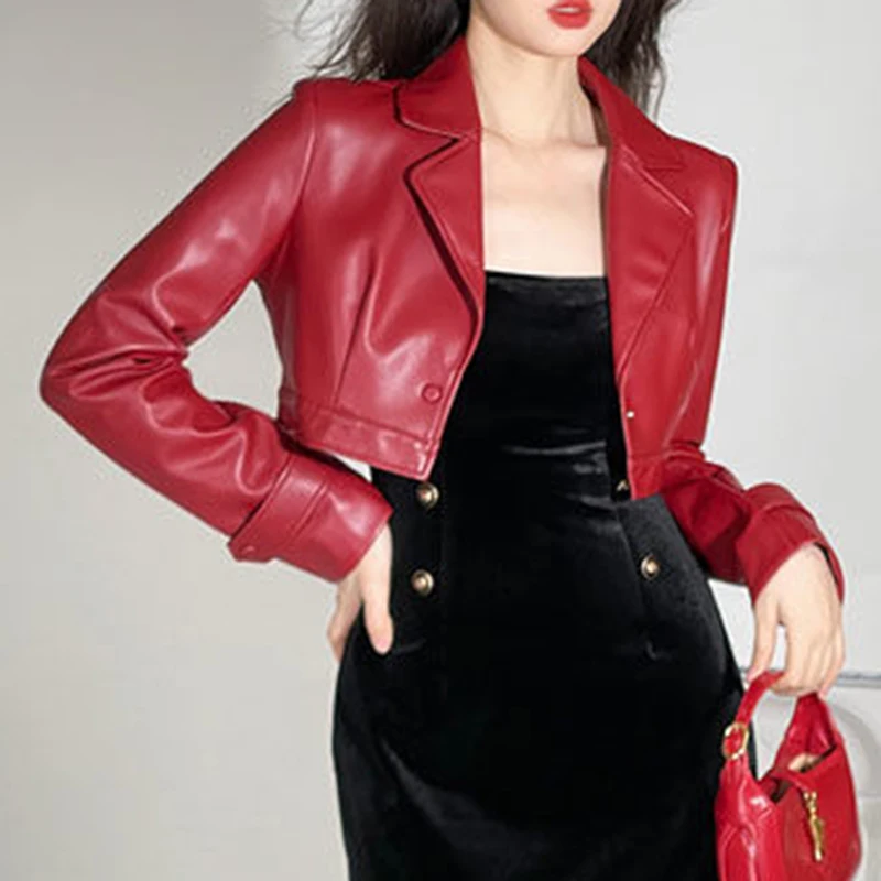 New Chinese style retro velvet camisole dress women's autumn outfit leather jacket  leather jacket women  faux fur coat