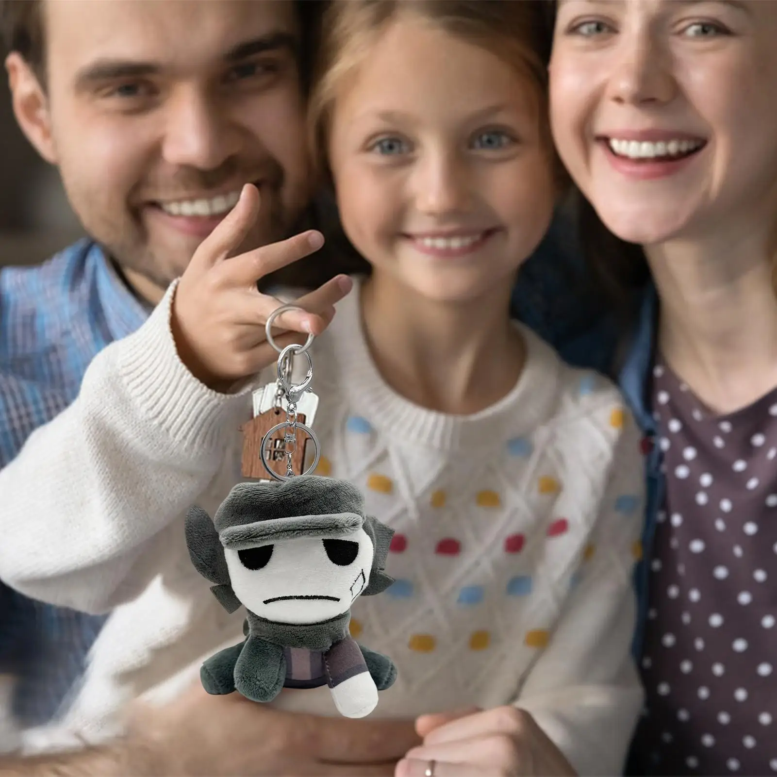 キーホルダーぬいぐるみゲームフィギュア人形キーリングソフトバックパックチャーム子供大人用バッグバックパック財布通勤学校旅行