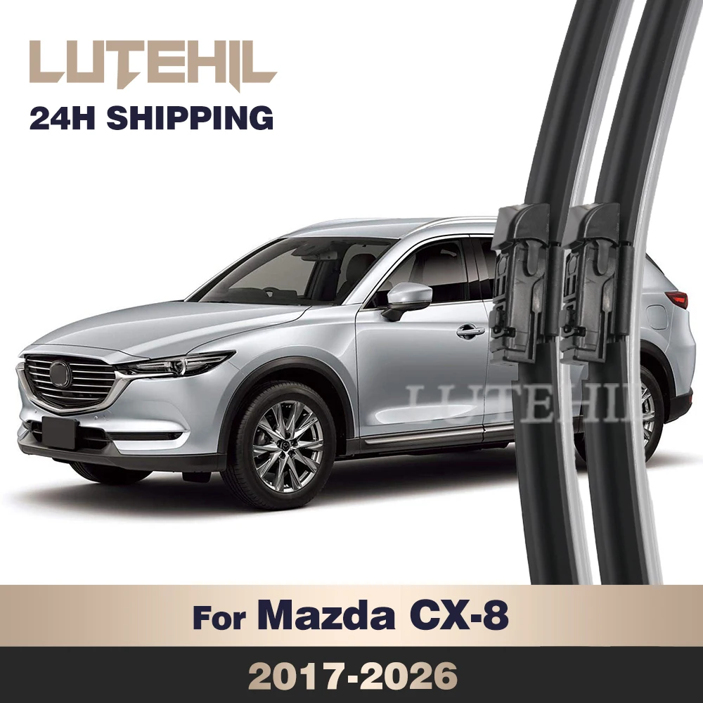 

For Mazda CX-8 2017-2026 2018 2019 2020 2021 2022 Wiper Front Wiper Blades Windshield Windscreen Window Brush 24"+18"
