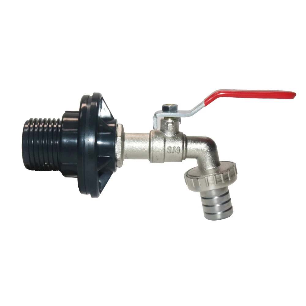 

Адаптер резервуара для воды IBC, кран, клапан, набор устройств для подключения воды, внутренний 3/4 дюйма, внешний G1 дюйм, автомойка, сбор дождевой воды