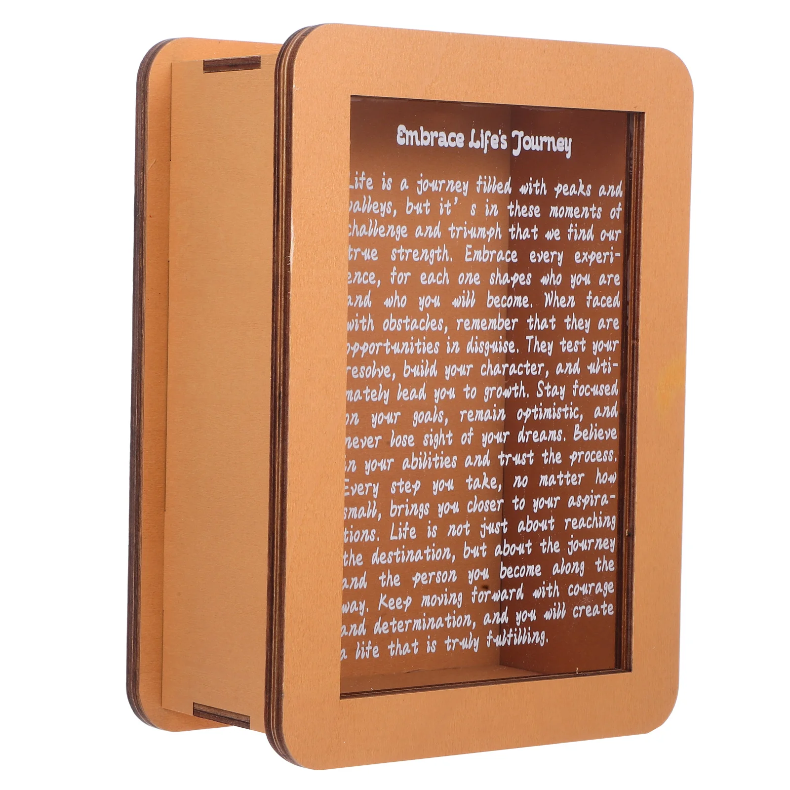 Transparent Wooden Saving Box Clear Acrylic Money Bank For Coin Storage Adults Motivational Cash Container Decorative