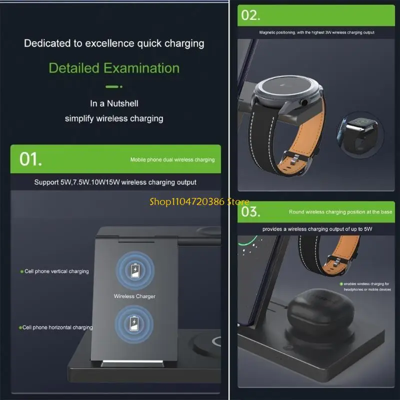 K0EA Tight Foldable 5 In 1 Dock For Life Invocation Phones Smartwatches Earphones