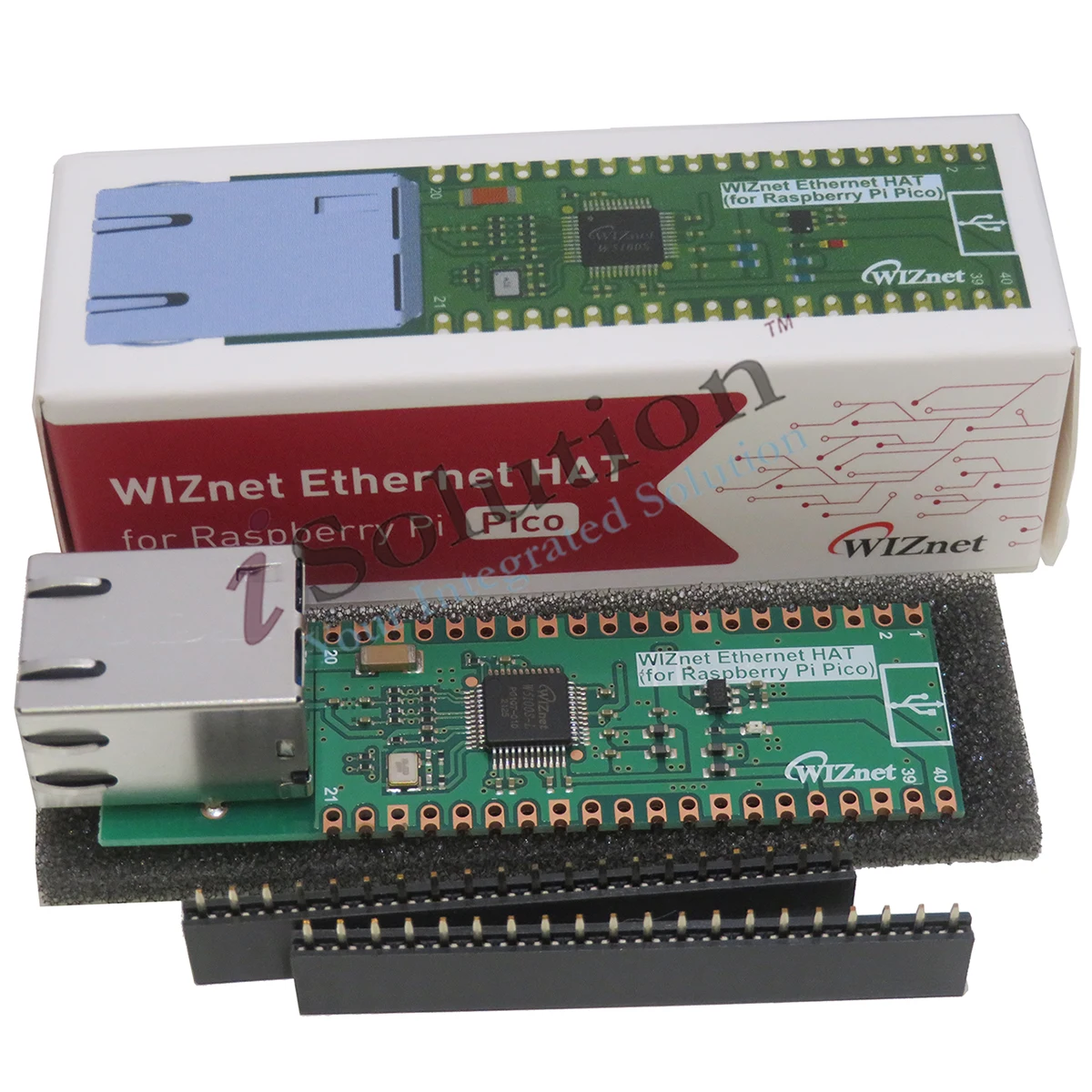 WIZNET-ETHERNET-HAT W5100S Ethernet Interface Raspberry Pi Pico Expansion Board