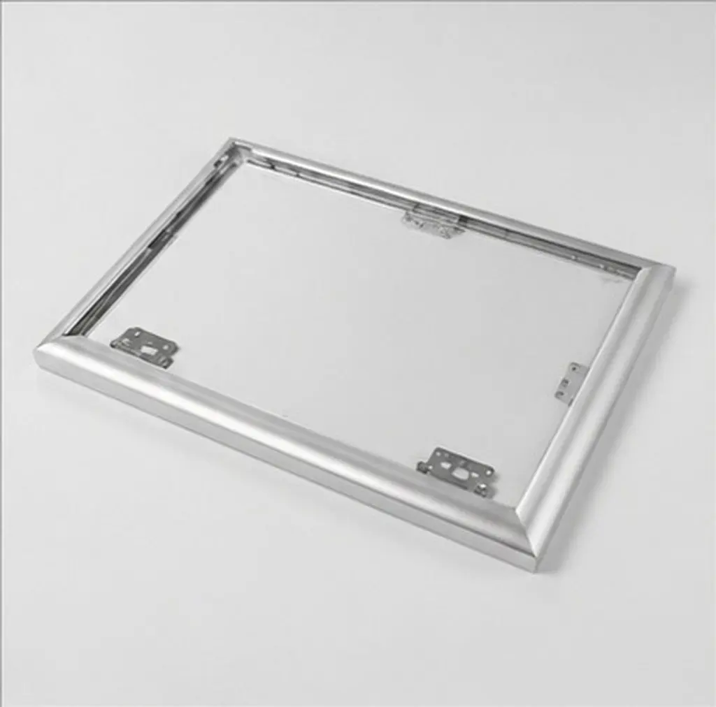 Snap Open Sign Holder A4 Aluminum Alloy Photo Frame 12.99x9.45 Elevator Advertising Frame Lobby Wall Mounted Poster Display